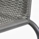 Scaun bistro de grădină, stivuibil, gri