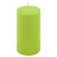 Set de lumânări în formă de pilon, 15 cm, Ø 7,5 cm, verde de