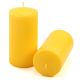 Set de lumânări stâlp, 15 cm, Ø 7,5 cm, galben, 2 buc
