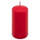 Set de lumânări cilindrice, 10 cm, Ø 5 cm, roșu, 24 bucăți