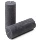Set de lumânări rustice, 20 cm, Ø 7,5 cm, antracit, 4 buc