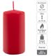 Set de lumânări cilindrice, 10 cm, Ø 5 cm, roșu, 16 bucăți