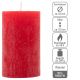 Set de lumânări rustice, 11,5 cm, Ø 6,8 cm, roșu, 6 buc