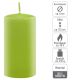 Set de lumânări pilon, 11,5 cm, Ø 6 cm, verde deschis, 12 bu