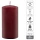 Set de lumânări tip pilon, 15 cm, Ø 7,5 cm, burgundy, 6 buc