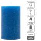 Set de lumânări rustice, 11,5 cm, Ø 6,8 cm, albastru, 12 buc