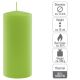 Set de lumânări pilon, 15 cm, Ø 7,5 cm, verde deschis, 4 buc