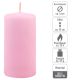 Set de lumânări cilindrice, 10 cm, Ø 5 cm, roz, 16 buc.
