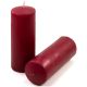 Set de lumânări stâlp, 20 cm, Ø 7,5 cm, burgundy, 4 buc