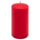 Set de lumânări pilon, 15 cm, Ø 7,5 cm, roșu, 6 bucăți
