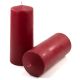 Set de lumânări 25 cm, Ø 10 cm, burgundy, 2 buc