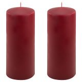 Set de lumânări 25 cm, Ø 10 cm, burgundy, 2 buc