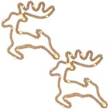Decorațiuni de Crăciun, ren, 28x29 cm, 20 LED-uri, alb cald,