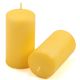 Set de lumânări pilon, 11,5 cm, Ø 6 cm, galben, 12 buc.
