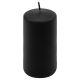 Set de lumânări cilindrice, 10 cm, Ø 5 cm, negru, 8 buc.