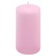 Set de lumânări, 11,5 cm, Ø 6 cm, roz, 12 buc
