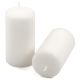Set de lumânări stâlp, 11,5 cm, Ø 6 cm, alb, 12 buc.