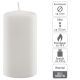 Set de lumânări stâlp, 11,5 cm, Ø 6 cm, alb, 12 buc.