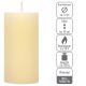 Set de lumânări rustice, 10 cm, Ø 5 cm, crem, 16 buc