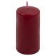 Set de lumânări pilon, 11,5 cm, Ø 6 cm, vișiniu, 12 bucăți