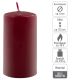 Set de lumânări pilon, 11,5 cm, Ø 6 cm, vișiniu, 12 bucăți