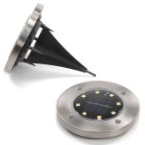 Set de lumini solare încorporate pentru grădină, 8 LED-uri,