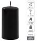 Set de lumânări pilon, 11,5 cm, Ø 6 cm, negru, 18 buc.