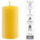 Set de lumânări pilon, 10 cm, Ø 5 cm, galben, 8 buc.