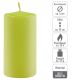 Set de lumânări cilindrice, 10 cm, Ø 5 cm, verde deschis, 8