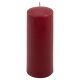 Set de lumânări în formă de pilon, 20 cm, Ø 7,5 cm, burgundy