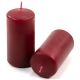 Set de lumânări pilon, 10 cm, Ø 5 cm, burgundy, 8 buc