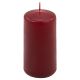 Set de lumânări pilon, 10 cm, Ø 5 cm, burgundy, 8 buc