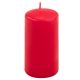 Set de lumânări pilon, 11,5 cm, Ø 6 cm, roșu, 12 buc.