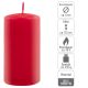 Set de lumânări pilon, 11,5 cm, Ø 6 cm, roșu, 12 buc.