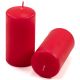 Set de lumânări pilon, 11,5 cm, Ø 6 cm, roșu, 12 buc.