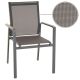 Set de scaune de grădină, gri, 90 x 56,5 x 59,5 cm, 4 b