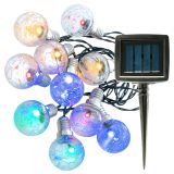 Set de lanțuri luminoase solare 10 LED, 12 buc