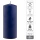 Set de lumânări în formă de pilon, 25 cm, Ø 10 cm, albastru,