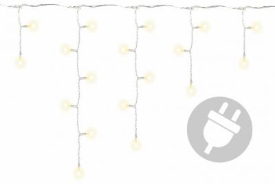 Lumină de ploaie de Crăciun - 2,7 m, 72 LED-uri, alb calda