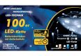 Lanț de Crăciun LED - 10 m, 100 diode, alb rece