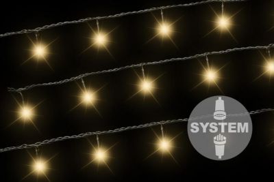 Lanț luminos diLED - 40 LED, alb cald, fără transformator