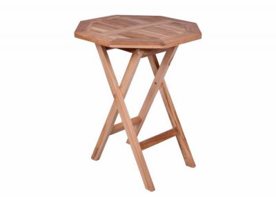 Masă de grădină DIVERO din tec, Ø 60cm