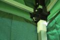 Cort de petrecere de grădină tip foarfecă 3x3 m, verde Garth