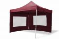 Cort de grădină, foarfecă 3 x 3 m + 4 laturi - visiniu
