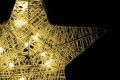 Decorațiune de Crăciun - stea, 25 cm, 10 LED-uri