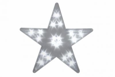 Decorațiune de Crăciun, stea luminoasă, 20 LED, 35 cm