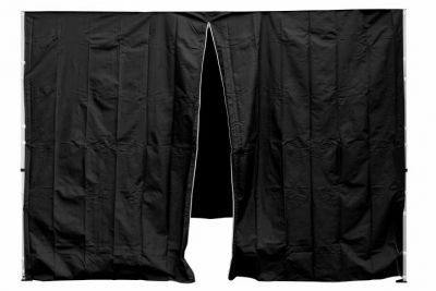 Set de 2 pereți laterali pentru cort PROFI - 3 x3 m , negru