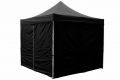 Set de 2 pereți laterali pentru cort PROFI - 3 x3 m , negru