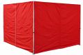 Set de 2 pereți laterali pentru cort PROFI 3 x 3 m - roșu