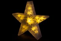 Steaua de Crăciun cu efect 3D - 35 cm, 20 LED-uri, alb cald
